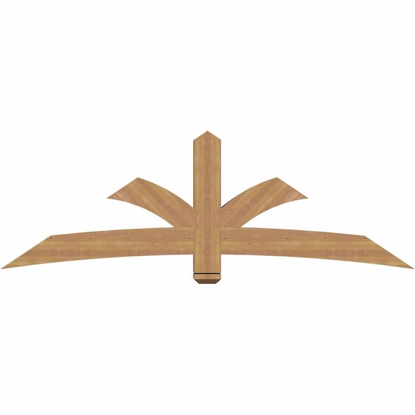 Ekena Millwork Davenport Timber Gable Bracket, Western Red Cedar, 84"W x 28"H x 5 1/2"D x 5 1/2"F, 8/12 Pitch GBW084X28X0606DAV00SWR - main